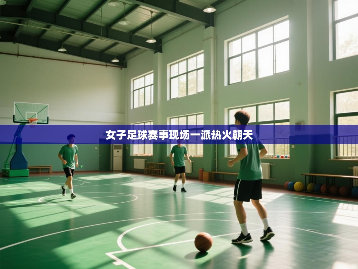 女子足球赛事现场一派热火朝天